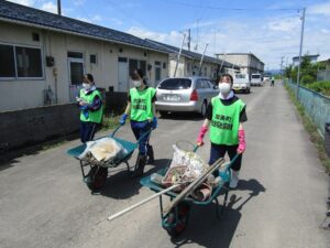 災害ボランティア活動の様子１